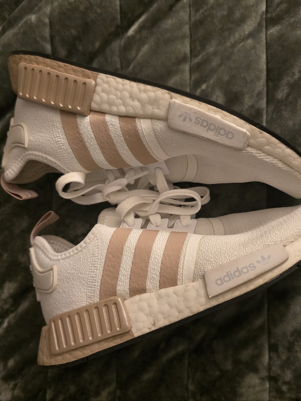 Adidas Originals NMD_R1 'White Ash Pearl' Sneakers (Women's 7)